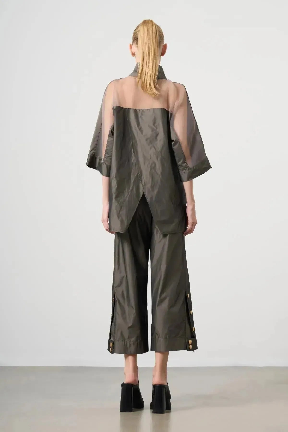 Loose Cut Parachute Fabric Trousers