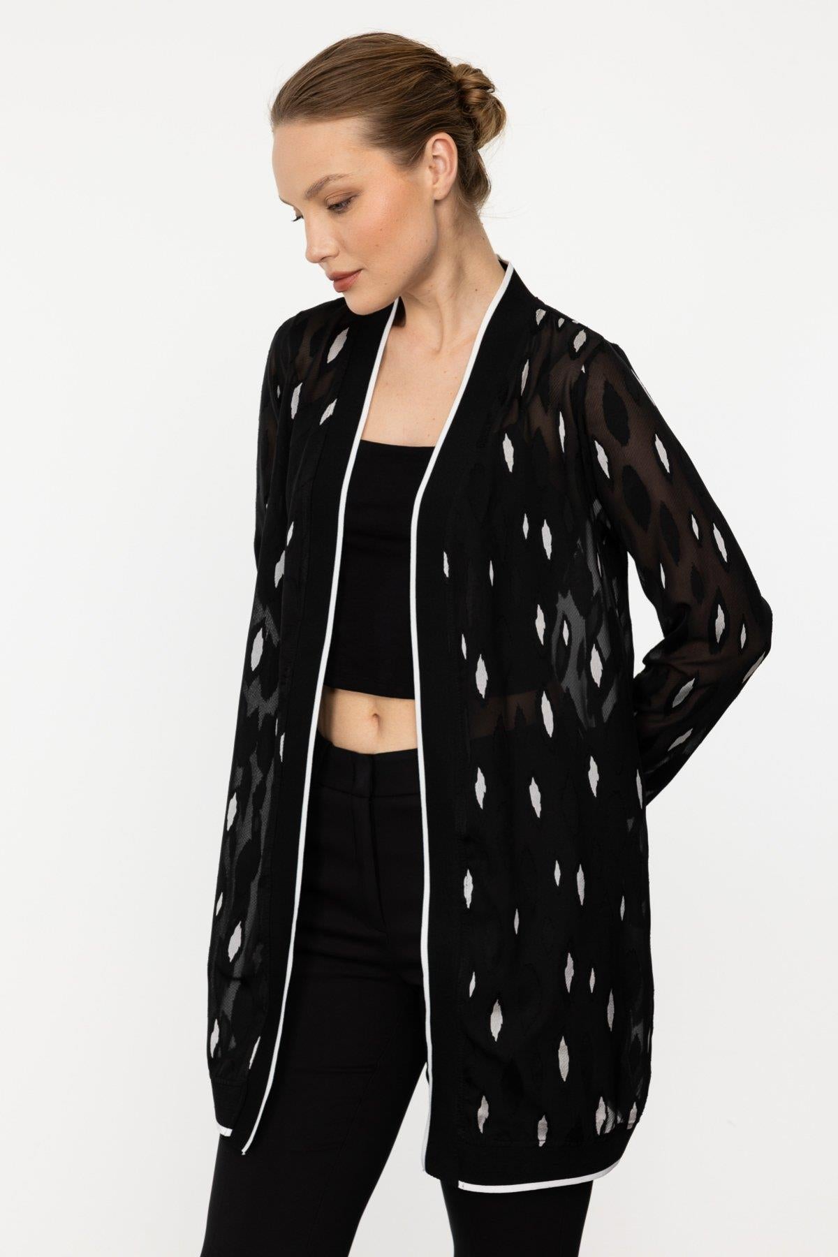 Chiffon Long Women's Cardigan