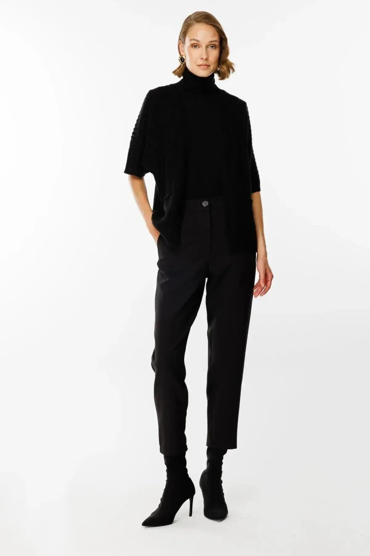 Mesh Patterned Back Star Cardigan
