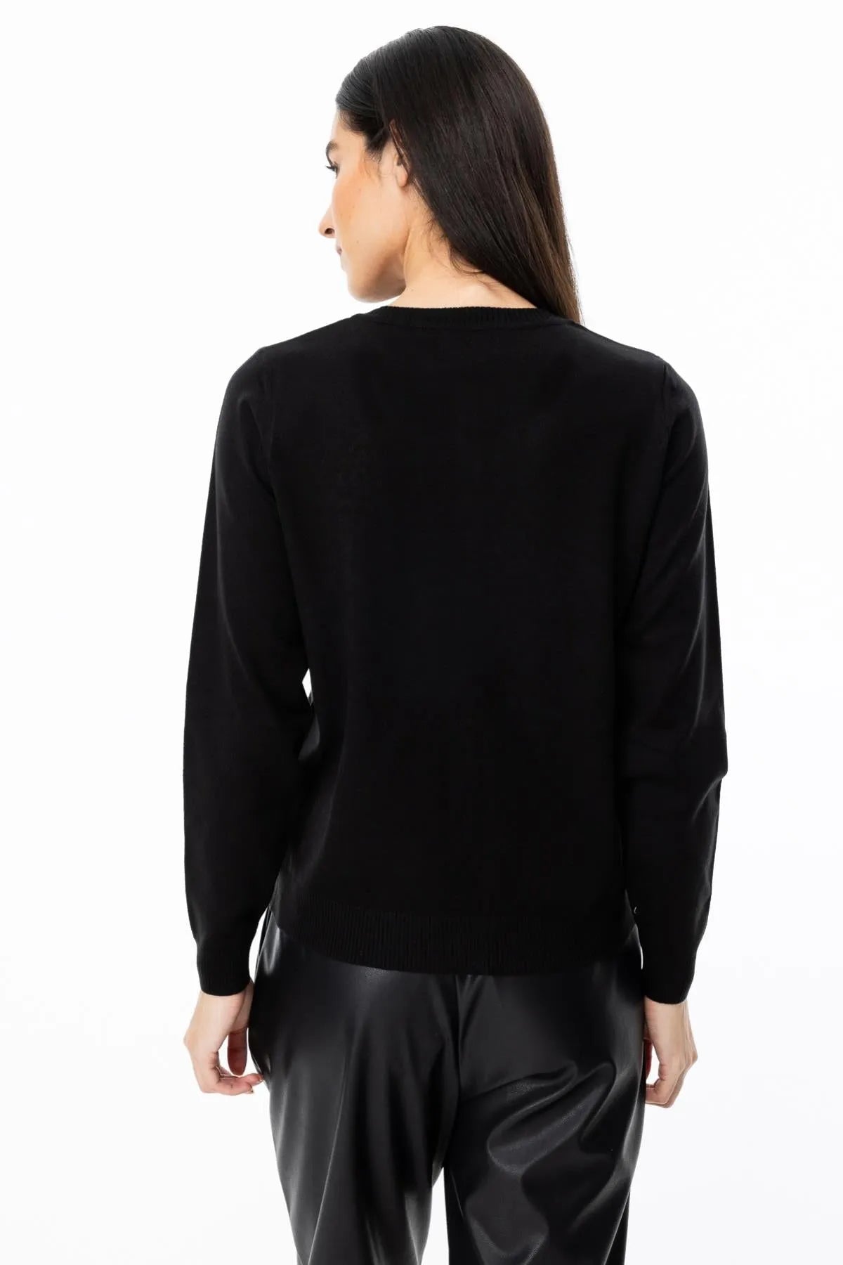 Embroidered Buttoned Cardigan