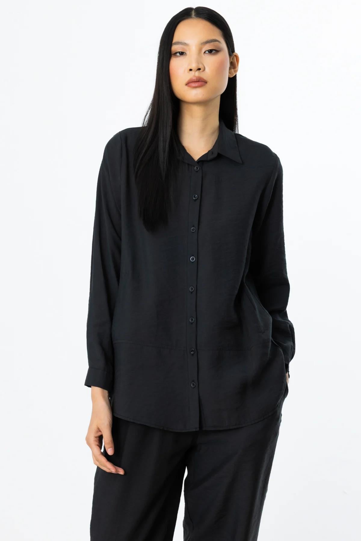 Oversize Button-Front Shirt
