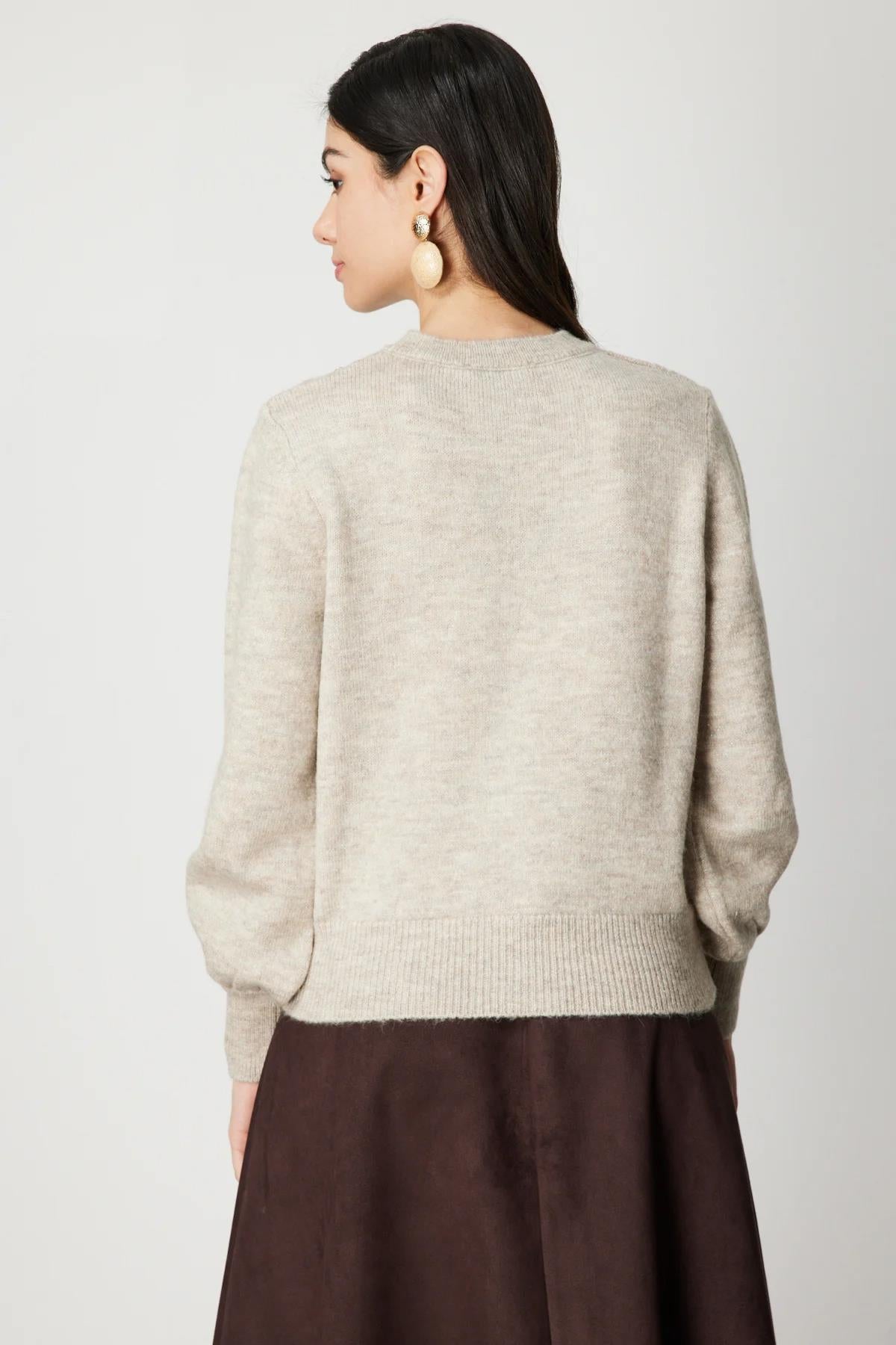 İnci Düğmeli Triko Hırka