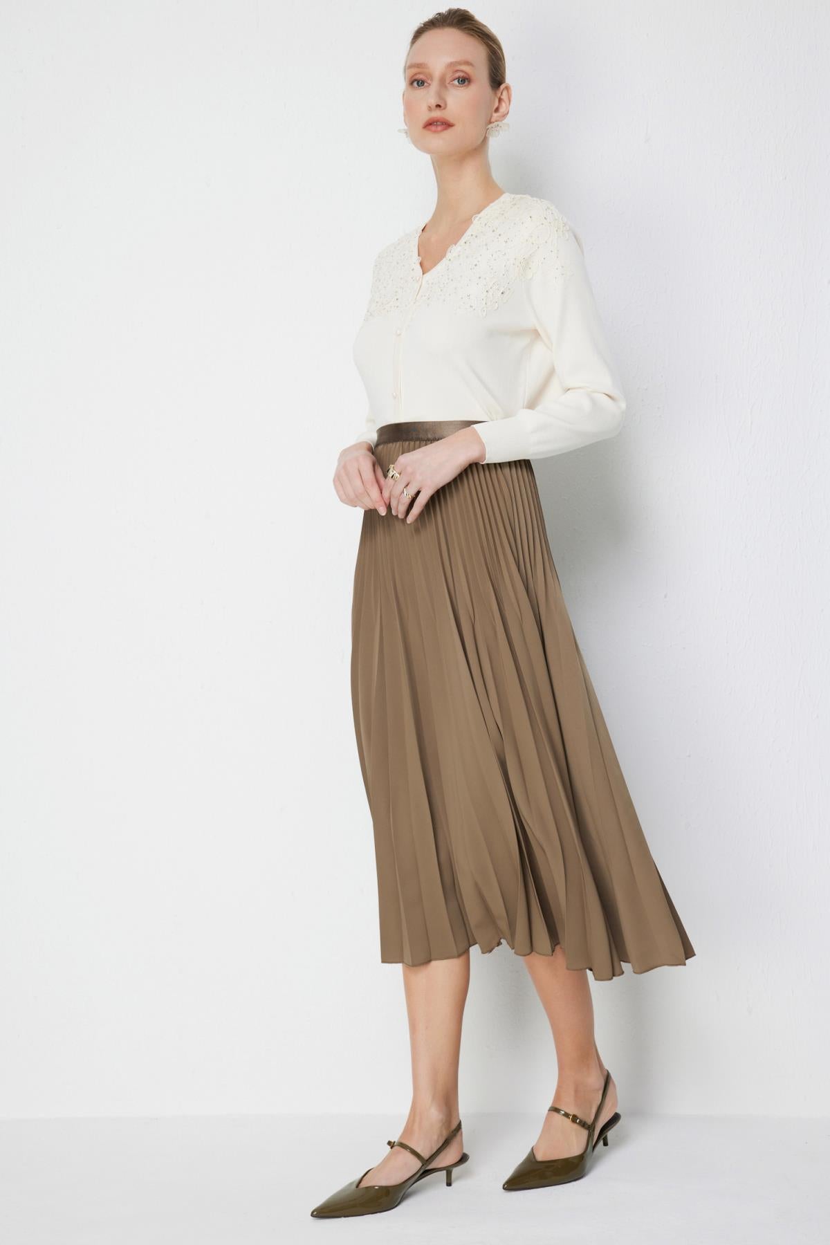 Piliseli Midi Boy Etek