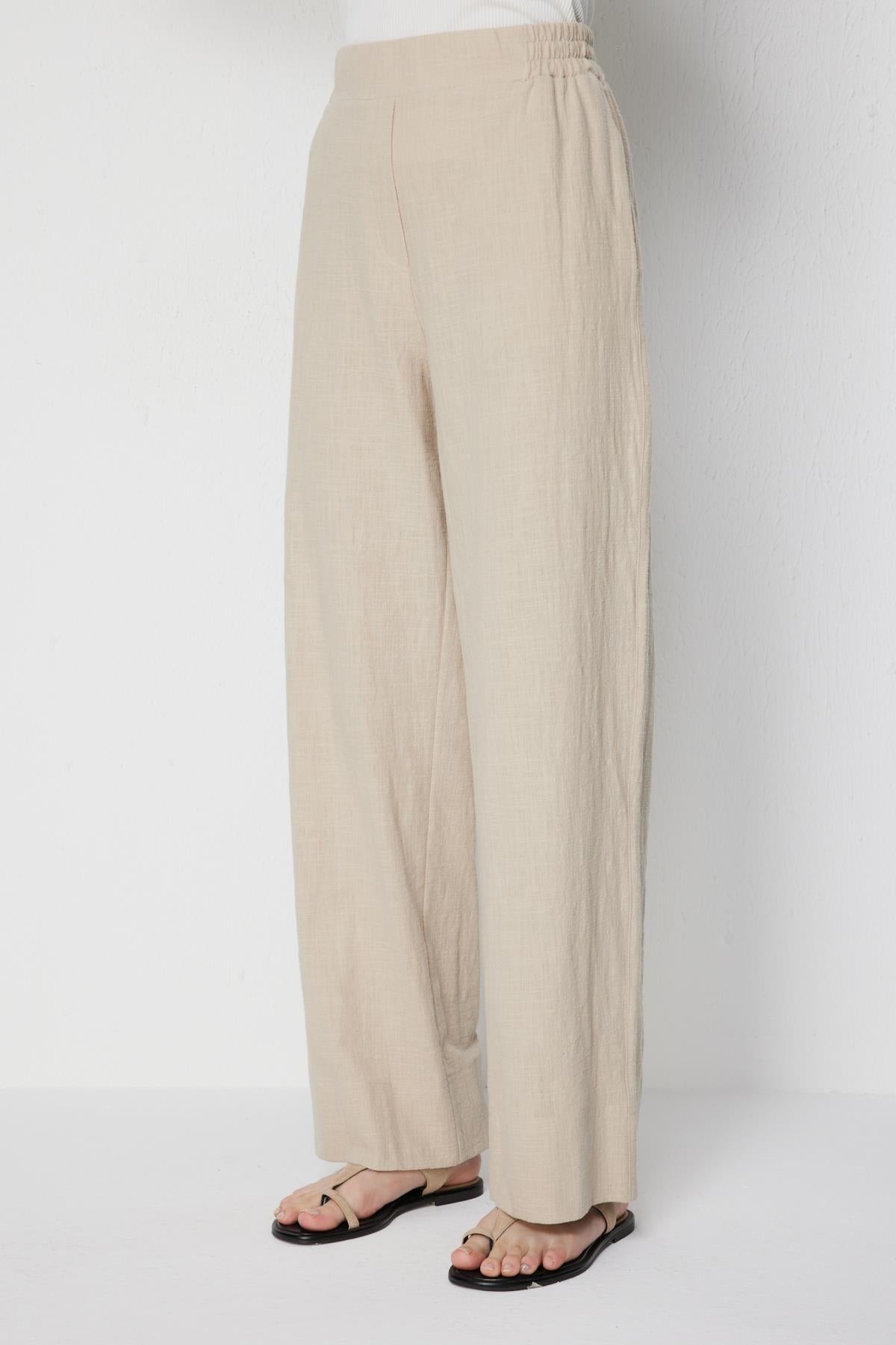 Lastik Bel Bol Paça Pantolon