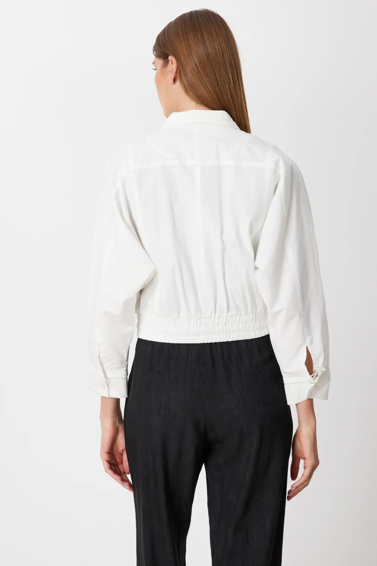 Stand-Up Collar Parachute Fabric Jacket