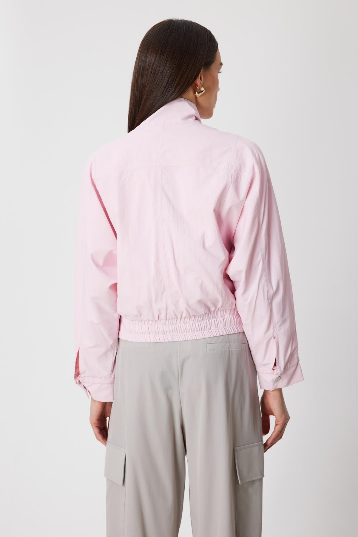 Stand-Up Collar Parachute Fabric Jacket