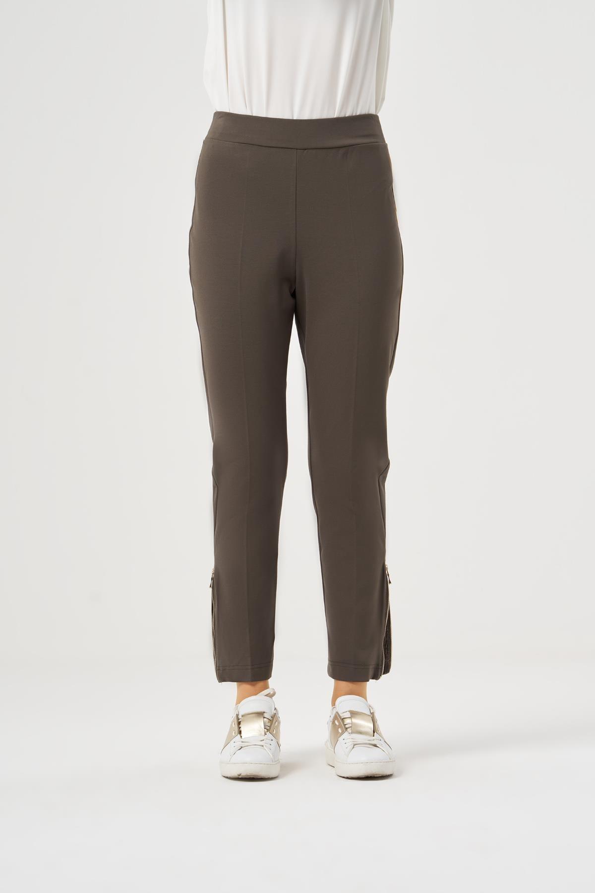 Misswhence Paçası Fermuar Detaylı Kadın Pantolon - Eser Giyim