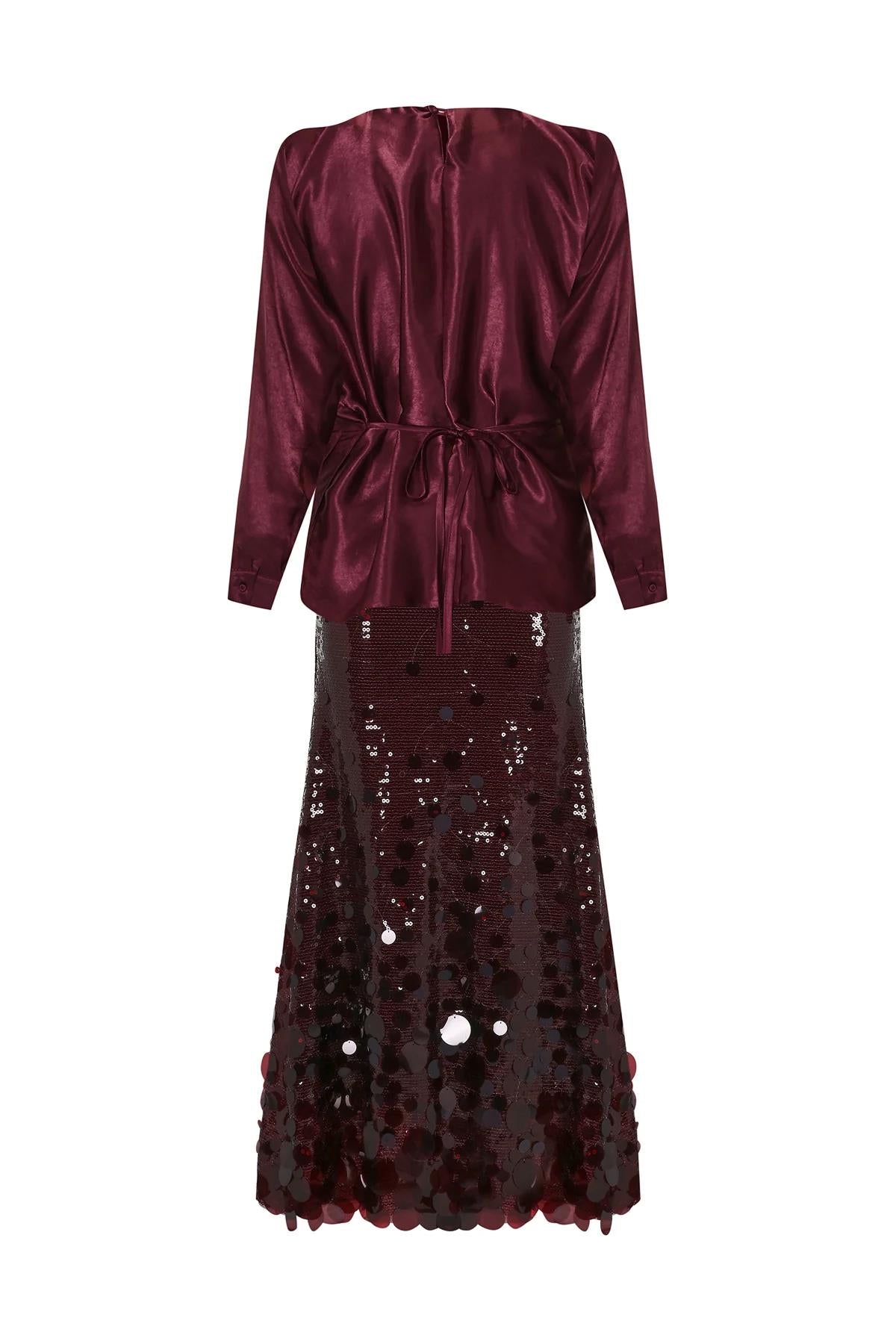 Sequin Embroidered Skirt