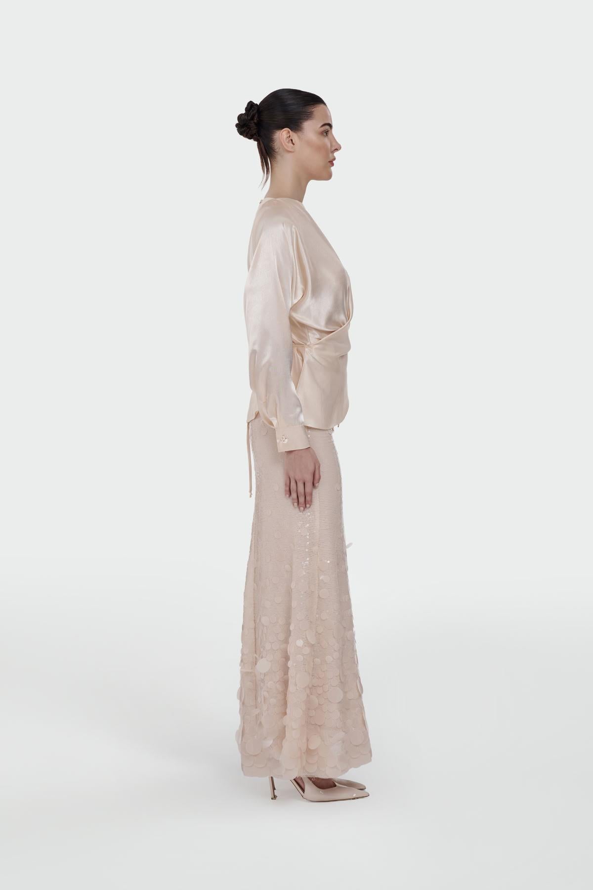 Sequin Embroidered Skirt