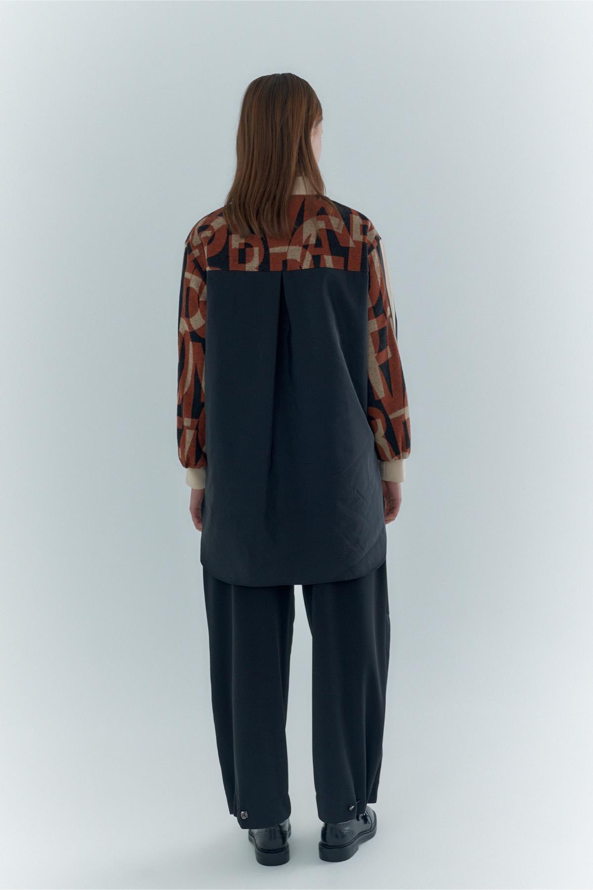 Yazılı Bomber Kadın Ceket - Eser Giyim