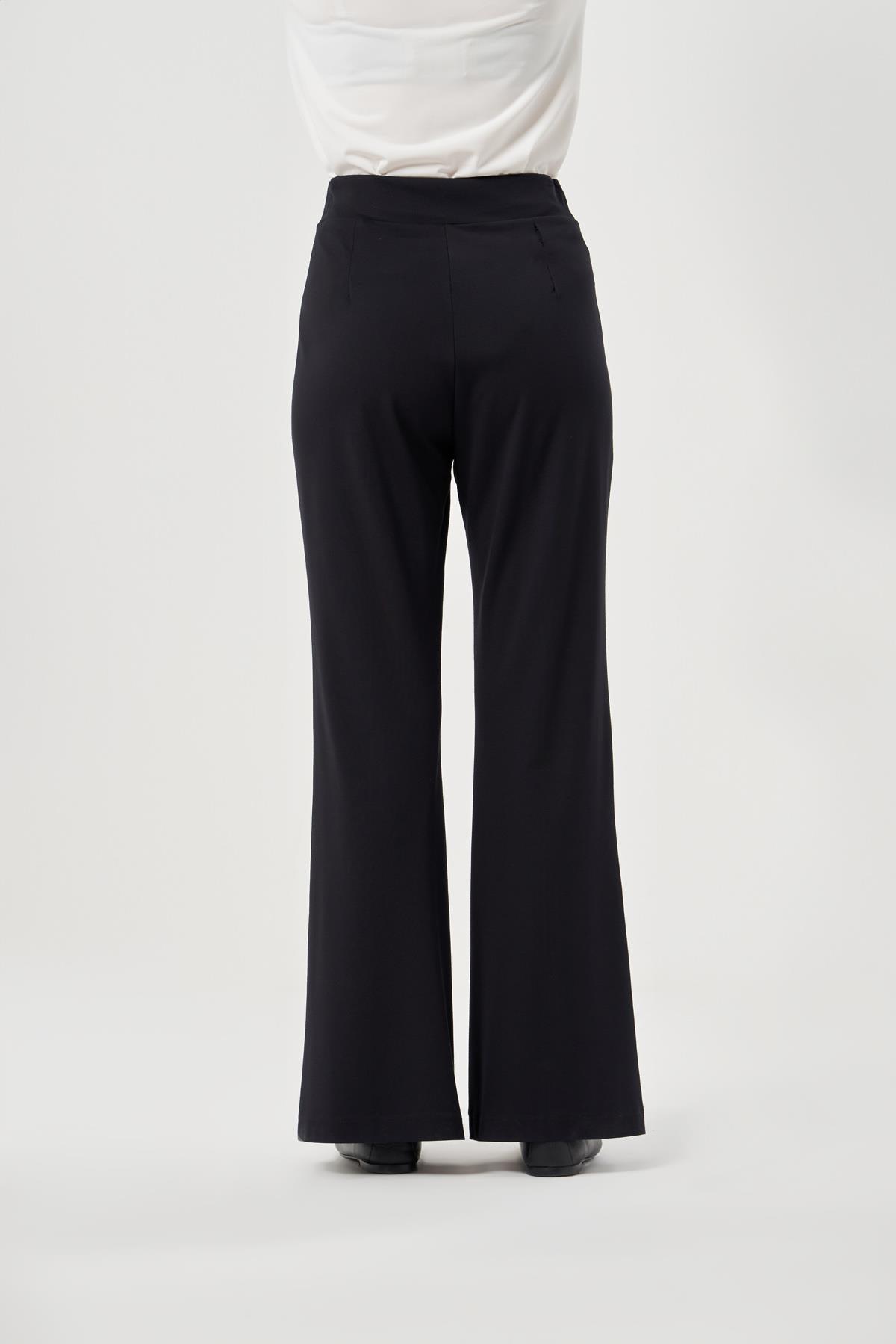 Misswhence Yüksek Bel Nervürlü Bol Paça Kadın Pantolon - Eser Giyim